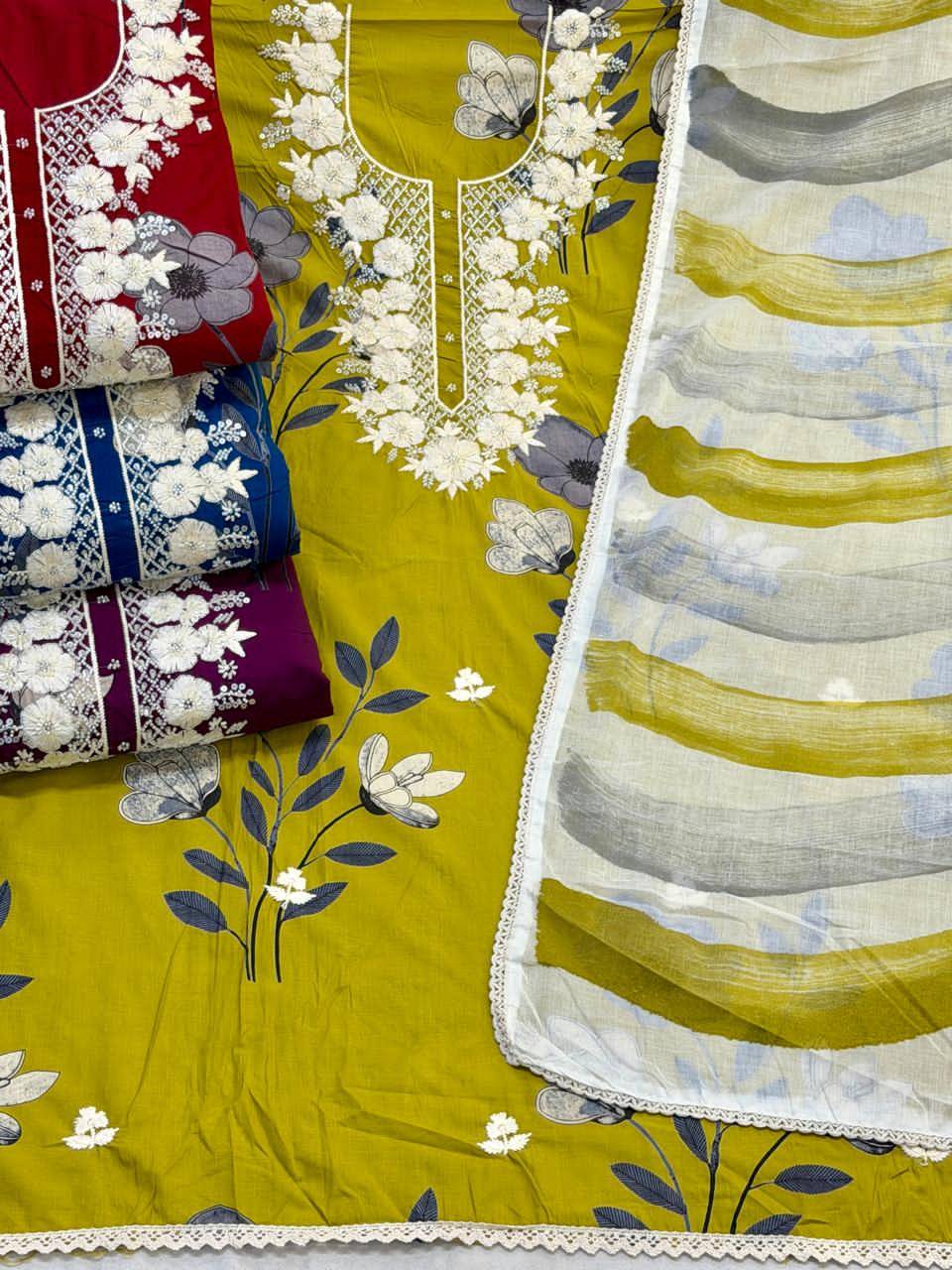 Siara By Fashid Stylish Beautiful Colourful Pure self weave cotton Dresses At Wholesale Price